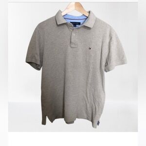 Tommy Hilfiger Men's Classic Preppy Tan Polo Shirt Large